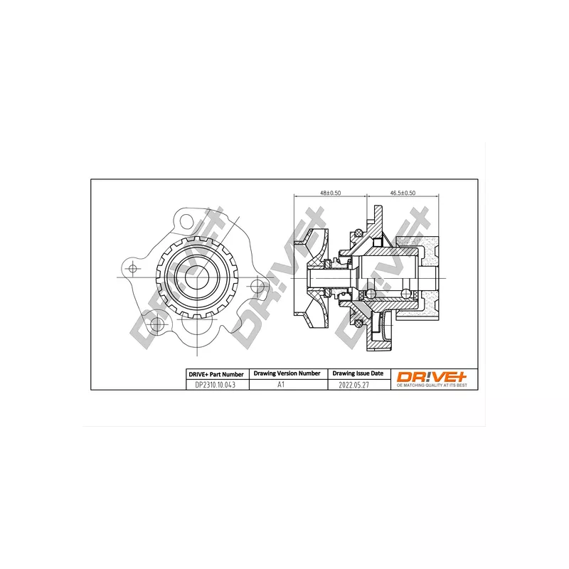 Pompe à eau, refroidissement du moteur Dr!ve+ DP2310.10.043