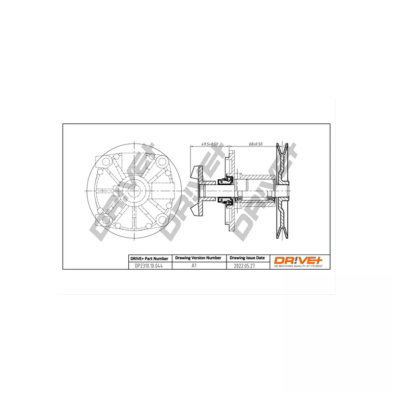 Pompe à eau, refroidissement du moteur Dr!ve+ DP2310.10.044
