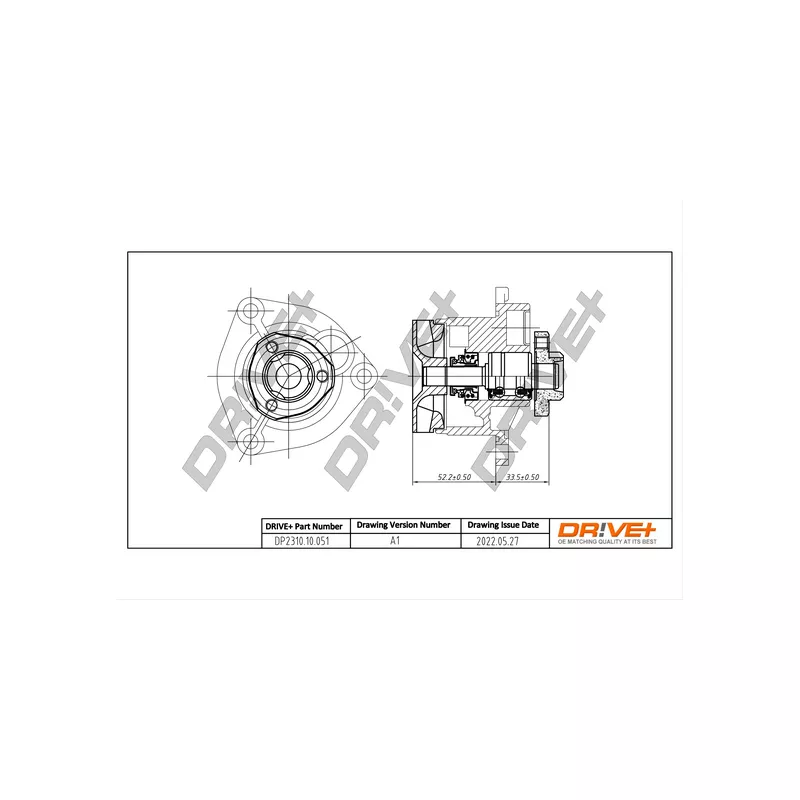 Pompe à eau, refroidissement du moteur Dr!ve+ DP2310.10.051