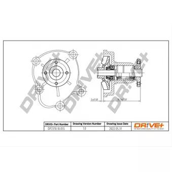 Pompe à eau, refroidissement du moteur Dr!ve+ DP2310.10.055