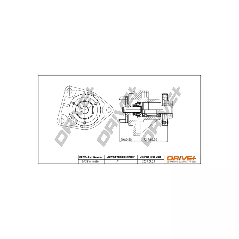 Pompe à eau, refroidissement du moteur Dr!ve+ DP2310.10.060