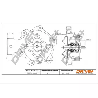 Pompe à eau, refroidissement du moteur Dr!ve+ DP2310.10.061