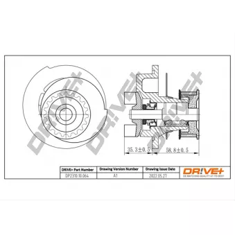 Pompe à eau, refroidissement du moteur Dr!ve+ DP2310.10.064