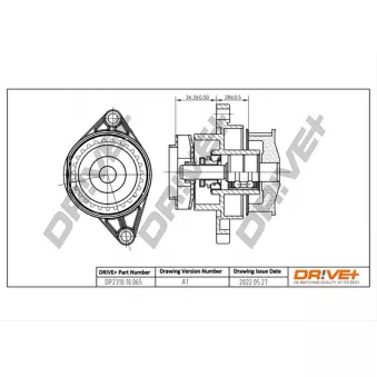 Pompe à eau, refroidissement du moteur Dr!ve+ DP2310.10.065
