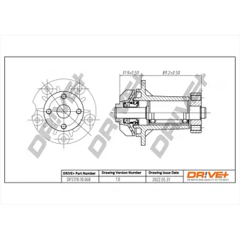 Pompe à eau, refroidissement du moteur Dr!ve+ DP2310.10.068