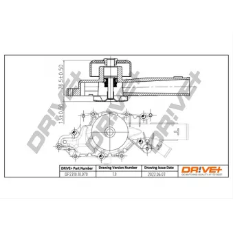 Pompe à eau, refroidissement du moteur Dr!ve+ DP2310.10.070