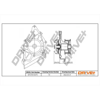 Pompe à eau, refroidissement du moteur Dr!ve+