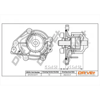 Pompe à eau, refroidissement du moteur Dr!ve+ DP2310.10.077