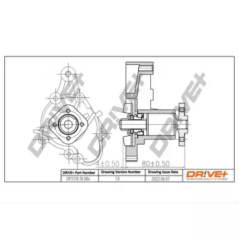 Pompe à eau, refroidissement du moteur Dr!ve+ DP2310.10.084