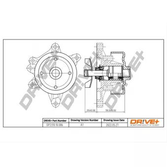 Pompe à eau, refroidissement du moteur Dr!ve+ DP2310.10.086