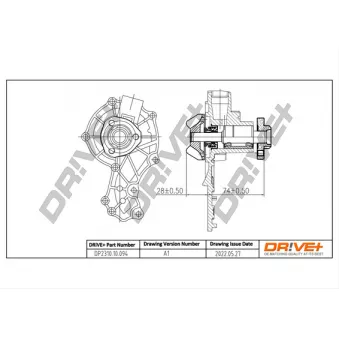 Pompe à eau, refroidissement du moteur Dr!ve+ DP2310.10.094