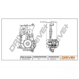 Pompe à eau, refroidissement du moteur Dr!ve+ DP2310.10.098