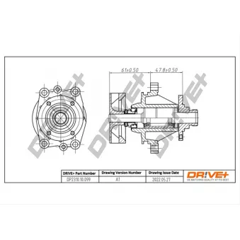 Pompe à eau, refroidissement du moteur Dr!ve+ DP2310.10.099