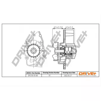 Pompe à eau, refroidissement du moteur Dr!ve+ DP2310.10.100
