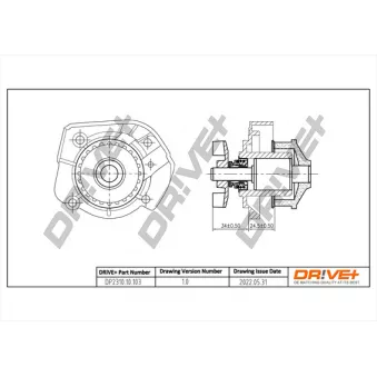Pompe à eau, refroidissement du moteur Dr!ve+ DP2310.10.103