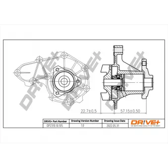 Pompe à eau, refroidissement du moteur Dr!ve+ DP2310.10.105