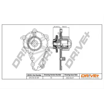 Pompe à eau, refroidissement du moteur Dr!ve+ DP2310.10.109