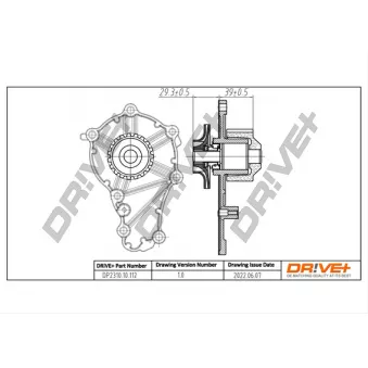 Pompe à eau, refroidissement du moteur Dr!ve+ DP2310.10.112