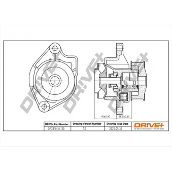 Pompe à eau, refroidissement du moteur Dr!ve+