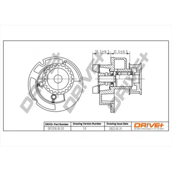 Pompe à eau, refroidissement du moteur Dr!ve+