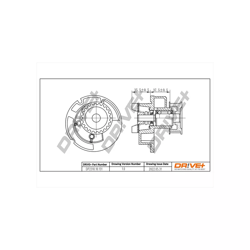 Pompe à eau, refroidissement du moteur Dr!ve+ DP2310.10.131