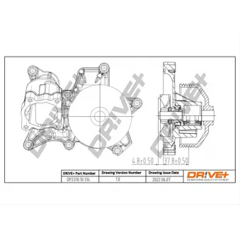Pompe à eau, refroidissement du moteur Dr!ve+ DP2310.10.134