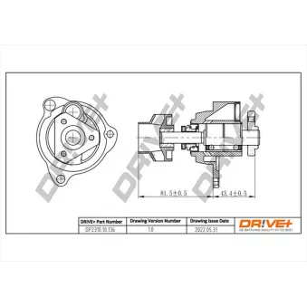 Pompe à eau, refroidissement du moteur Dr!ve+ DP2310.10.136