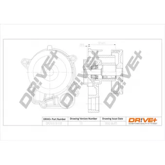 Pompe à eau, refroidissement du moteur Dr!ve+ DP2310.10.139
