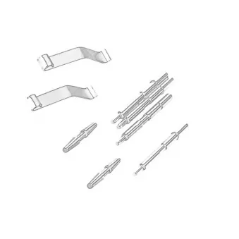 Kit d'accessoires, plaquette de frein à disque OE 1902317