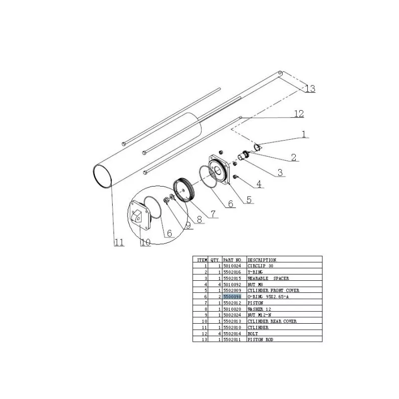Accessoires et pièces de rechange pour démonte-pneus EVERT EVERTZT5500098
