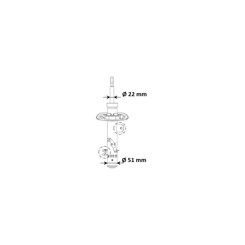 Amortisseur avant droit KYB 3338060
