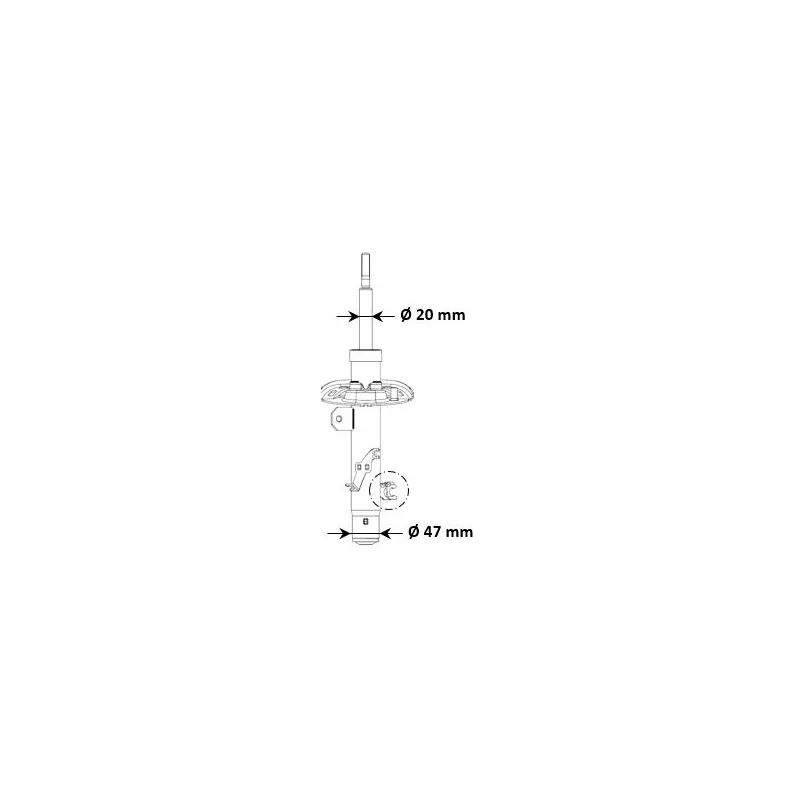 Amortisseur avant droit KYB 3348098