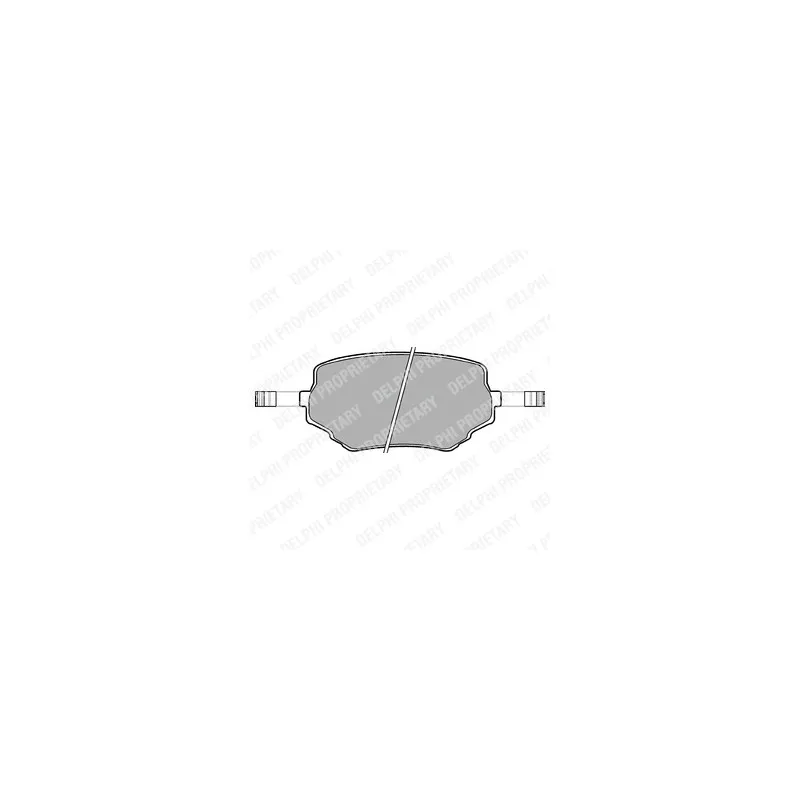 Jeu de 4 plaquettes de frein avant DELPHI LP1015