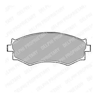 Jeu de 4 plaquettes de frein avant DELPHI LP1228