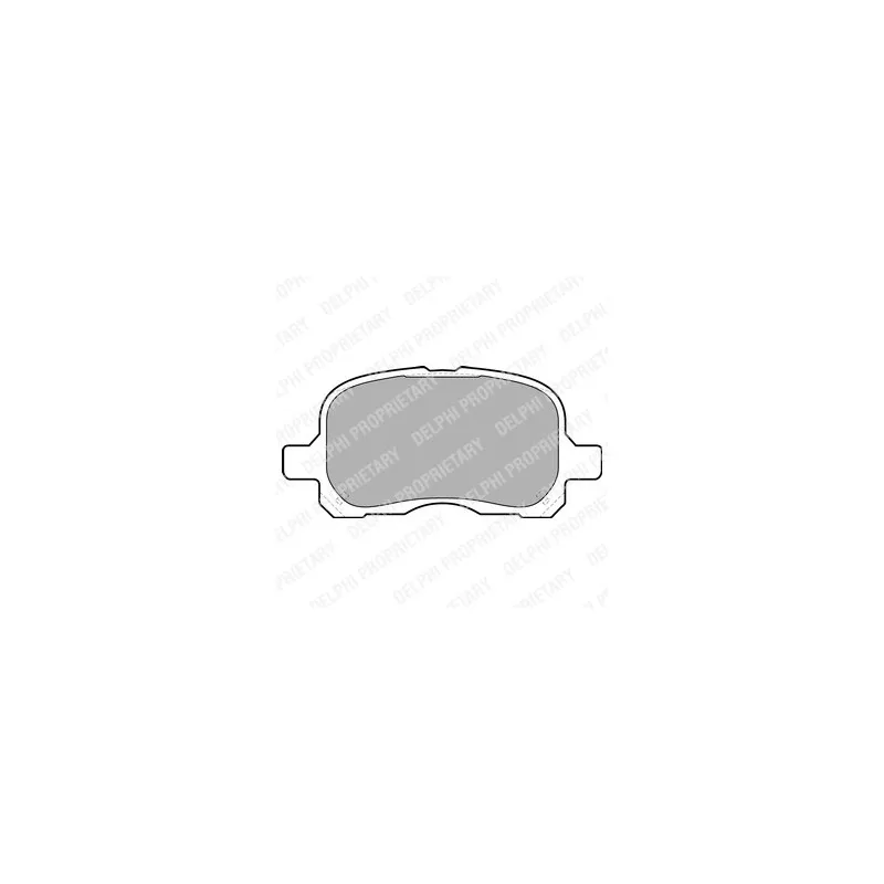 Jeu de 4 plaquettes de frein avant DELPHI LP1302