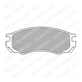 Jeu de 4 plaquettes de frein avant DELPHI LP1506