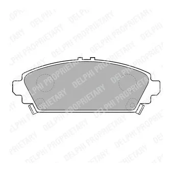 Jeu de 4 plaquettes de frein avant DELPHI LP1526