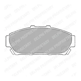 Jeu de 4 plaquettes de frein avant DELPHI LP1534