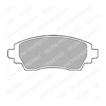 Jeu de 4 plaquettes de frein avant DELPHI LP1560