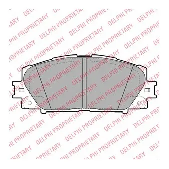 Jeu de 4 plaquettes de frein avant DELPHI LP2135