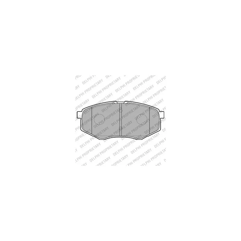 Jeu de 4 plaquettes de frein avant DELPHI LP2227