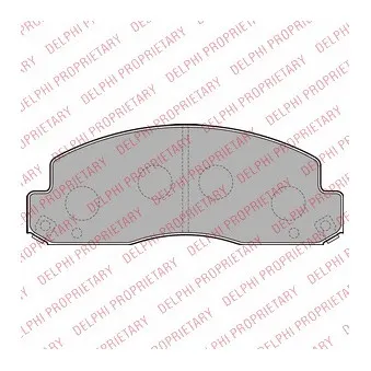 Jeu de 4 plaquettes de frein avant DELPHI LP2243