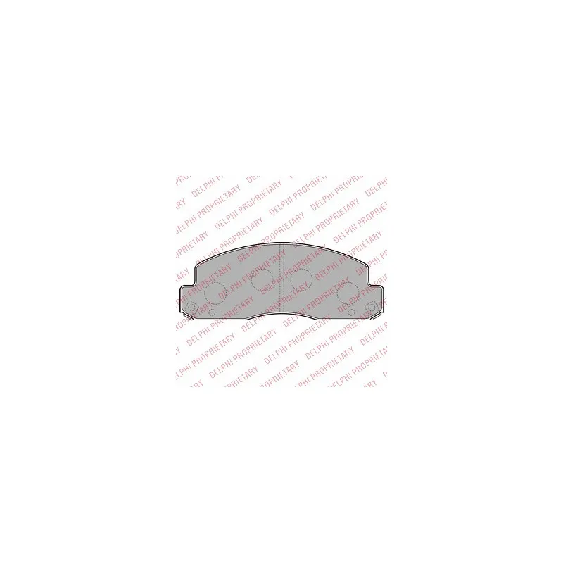 Jeu de 4 plaquettes de frein avant DELPHI LP2243