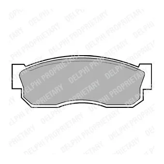 Jeu de 4 plaquettes de frein avant DELPHI LP261
