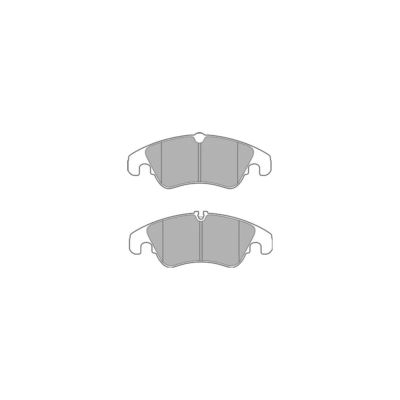 Jeu de 4 plaquettes de frein avant DELPHI LP2715