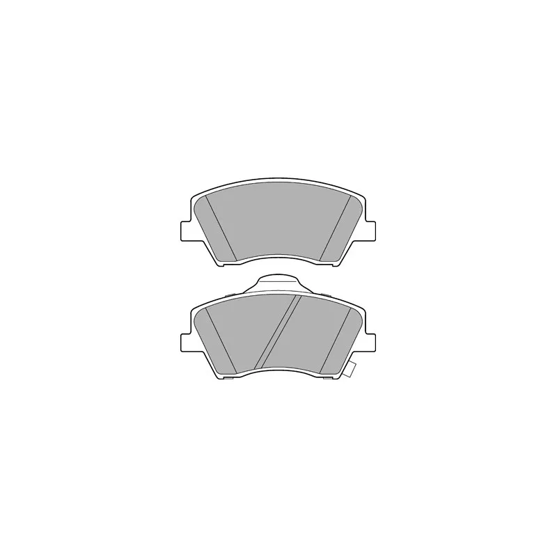 Jeu de 4 plaquettes de frein avant DELPHI LP3264