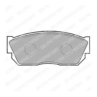 Jeu de 4 plaquettes de frein avant DELPHI LP355