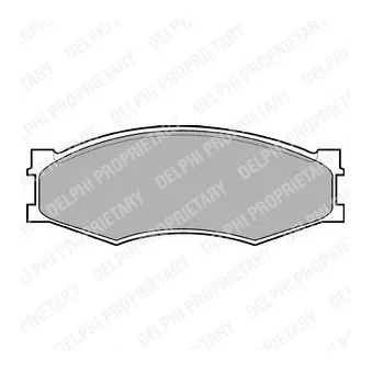 Jeu de 4 plaquettes de frein avant DELPHI LP358