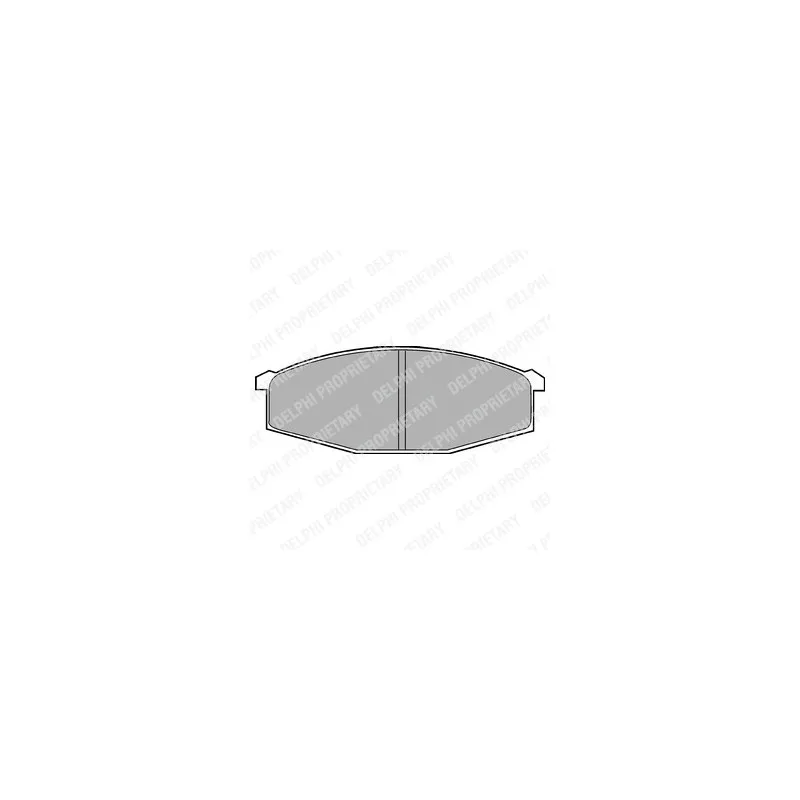 Jeu de 4 plaquettes de frein avant DELPHI LP373