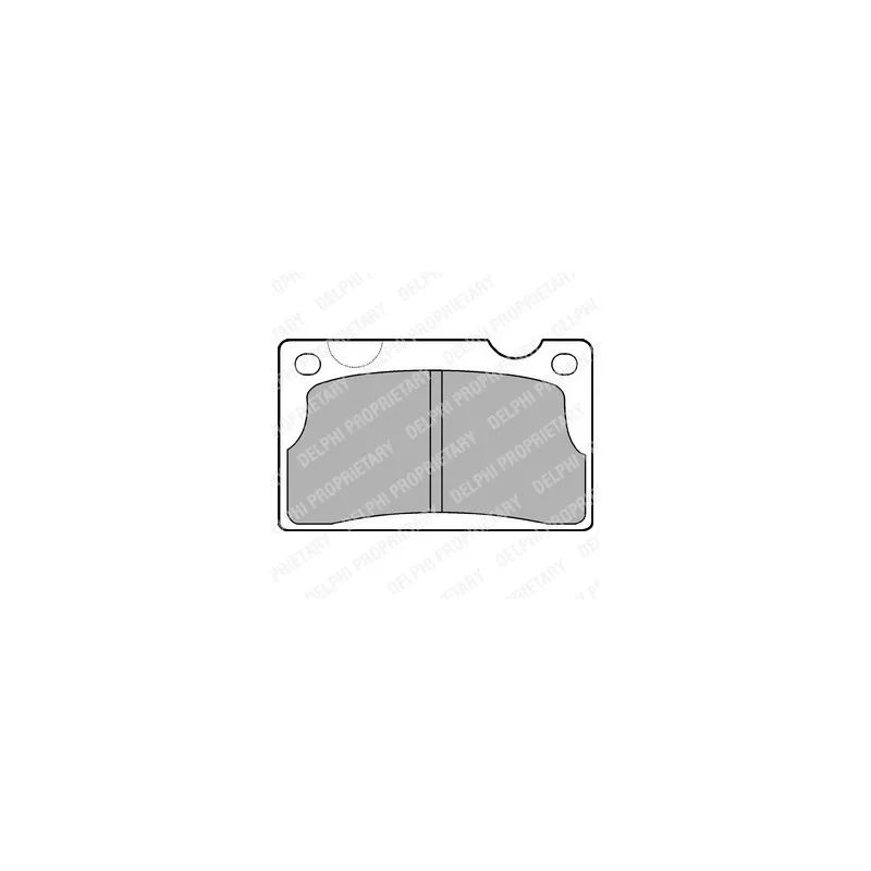 Jeu de 4 plaquettes de frein avant DELPHI LP39